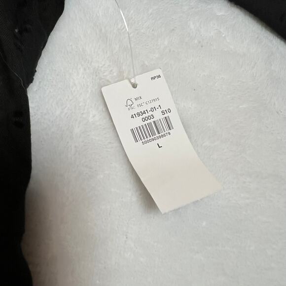 Old Navy V-Neck Clip Dot Mini Swing Dress Size Large NEW LBD Minimalist Casual - Picture 8 of 12